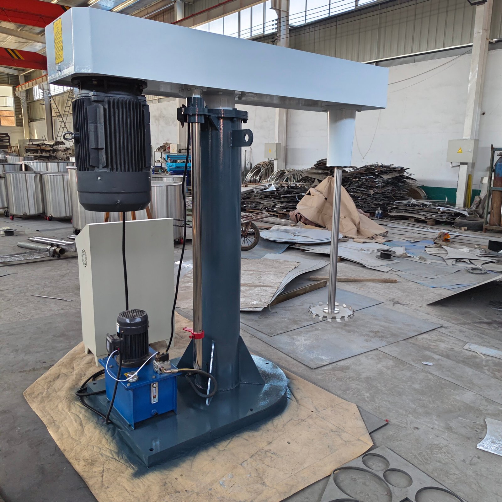 High Speed Disperser tank and agitator working tank
